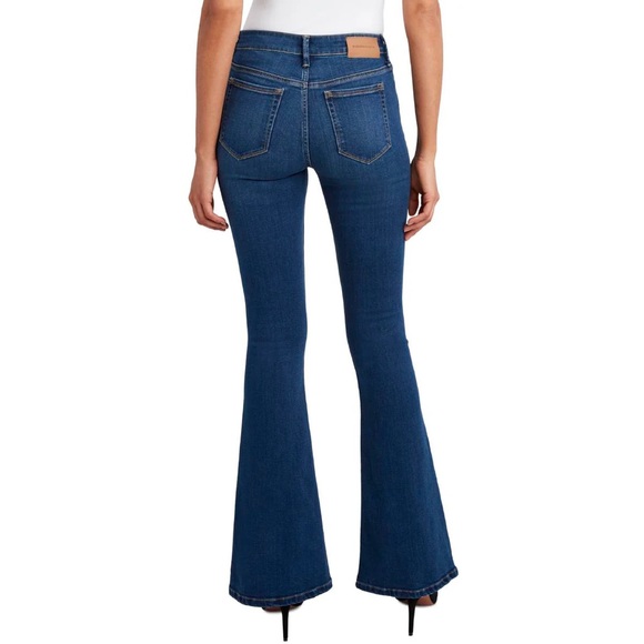 NWT BCBG MAX AZRIA Dark Wash Flare Jeans size 25 (runs small) - Picture 2 of 7